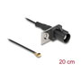 DeLOCK Cable de Antena Coaxial FAKRA A a MHF1 de 20 cm