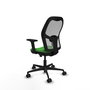 PIQUERAS Y CRESPO Silla de oficina Jorquera con mecanismo Sincro/Traslack Verde y Gris