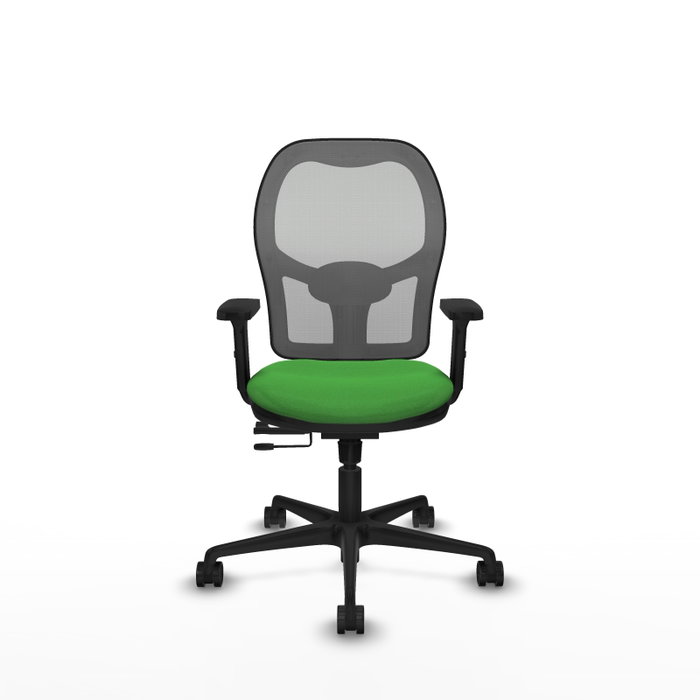 PIQUERAS Y CRESPO Silla de oficina Jorquera con mecanismo Sincro/Traslack Verde y Gris