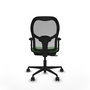 PIQUERAS Y CRESPO Silla de oficina Jorquera con mecanismo Sincro/Traslack Verde y Gris