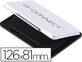 Q-connect Tampon para sellos Nº1 126x81 mm Negro