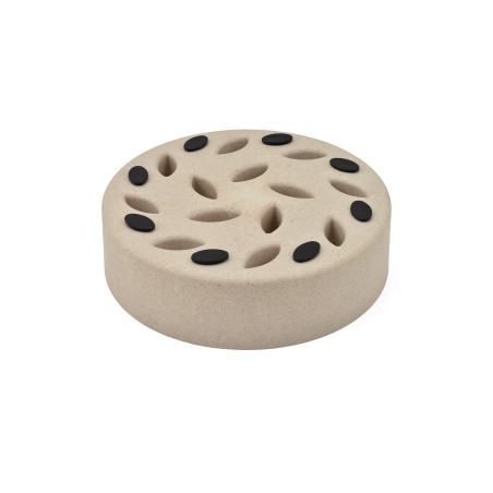 Nayeco Comedero Slow para Perro de Bambú 50% Natural - Antideslizante, 1430 mL, Color Beige - Para Raza Mediana/Grande