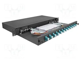 DeLOCK Caja de empalme de fibra óptica 19″ 12 x LC Duplex OM3 1U