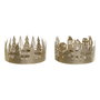 DKD Home Decor Portavela Metal 16,5x16,5x8,5 Surtido de 2 Unidades