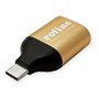 ROLINE 12.03.3233 Adaptador USB Tipo C a VGA (HD 1080p) de Aluminio Color Oro - 3.2 Gen 1