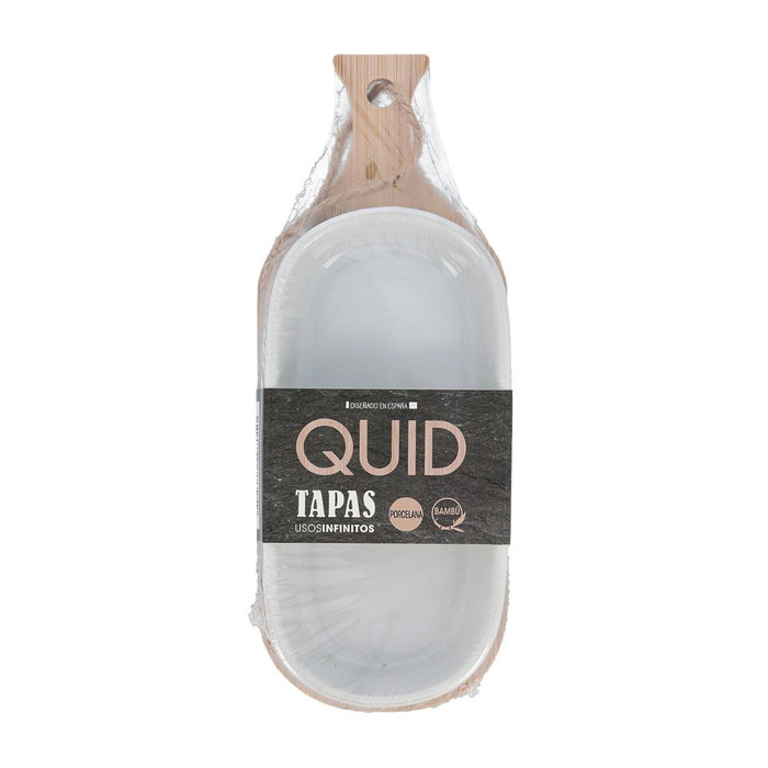 Quid Tabla Aperitivo Bambú Cerámica Tapas 22x8.5x3,5 cm Quid Tabla Aperitivo Bambú Cerámica Tapas 22x8.5x3,5 cm