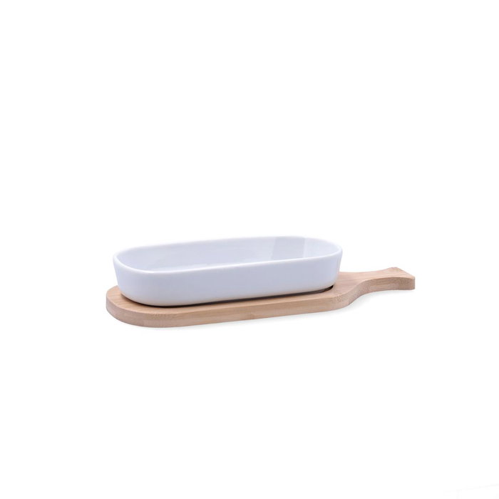 Quid Tabla Aperitivo Bambú Cerámica Tapas 22x8.5x3,5 cm Quid Tabla Aperitivo Bambú Cerámica Tapas 22x8.5x3,5 cm