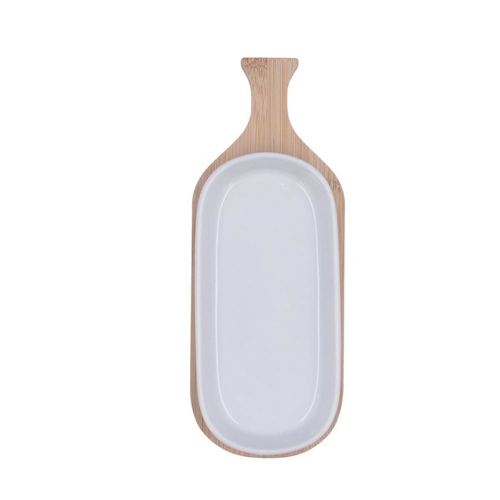 Quid Tabla Aperitivo Bambú Cerámica Tapas 22x8.5x3,5 cm Quid Tabla Aperitivo Bambú Cerámica Tapas 22x8.5x3,5 cm