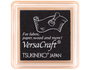 Tsukineko Tinta VERSACRAFT para textil color negro real 33x33mm. Almohadilla