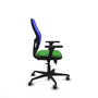 PIQUERAS Y CRESPO Silla de oficina Jorquera con mecanismo Sincro/Traslack, Verde y Azul