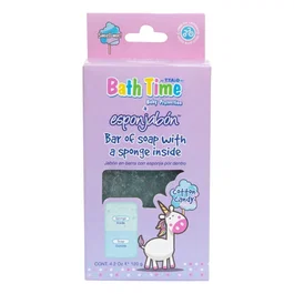 Esponjabon Cotton Candy Jabón y Esponja 2 en 1, 100 g