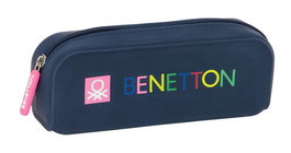 Portatodo Benetton Damero Azul marino 18.5 x 7.5 x 5.5 cm
