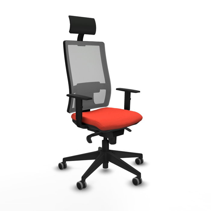PIQUERAS Y CRESPO Silla de oficina Horna Naranja oscuro y Gris PIQUERAS Y CRESPO Silla de oficina Horna Naranja oscuro y Gris