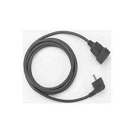 Bachmann 341.189 Cable Alargador con Enchufe Schuko y Toma de Tierra 10m, 250V 16A, Negro, Macho Angular a Hembra Recta