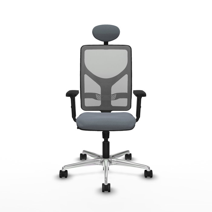 PIQUERAS Y CRESPO Silla de oficina Motilla con mecanismo Sincro Gris