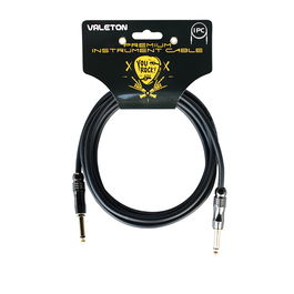 VALETON Cable de Instrumento Premium 3M Calibre 24AWG para Guitarra y Bajos, Transmisión de Señal sin Pérdidas, Cable de Cobre Libre de Oxígeno