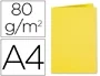 Exacompta Subcarpeta de Papel, DIN A4 (210 x 297 mm), 80 g/m², Color Amarillo Sol, Certificado PEFC