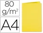 Exacompta Subcarpeta de Papel, DIN A4 (210 x 297 mm), 80 g/m², Color Amarillo Sol, Certificado PEFC