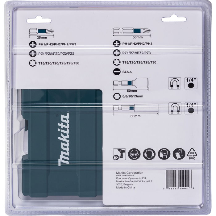 Makita B-66880 Impact Black Bit Set 35 pcs.