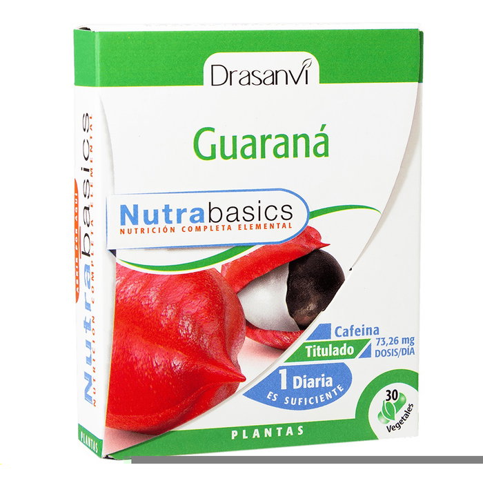 DRASANVI NUTRABASICS GUARANA 30 cápsulas DRASANVI NUTRABASICS GUARANA 30 cápsulas