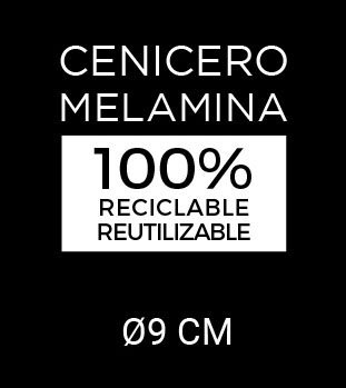 Inde Cenicero de Melamina para Hostelería 9 cm Blanco (18 Unidades) Inde Cenicero de Melamina para Hostelería 9 cm Blanco (18 Unidades)