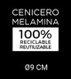 Inde Cenicero de Melamina para Hostelería 9 cm Blanco (18 Unidades)