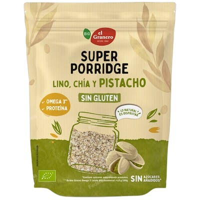 El Granero Integral Superporridge Pistacho Bio 350 g El Granero Integral Superporridge Pistacho Bio 350 g
