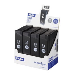 MILAN Exp 24 cajas de 12 minas grafito 1,3mm 2B