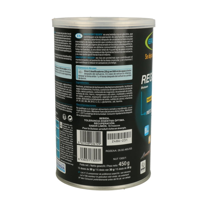 Nutergia Ergysport Regen Sabor Limón 450g