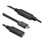 ROLINE Cable Repetidor Activo USB 3.2 Gen 1 Tipo A a C, 10 m, Negro