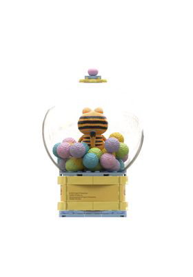 Garfield Gumball Machine Set Construccion 14 cm Garfield Crystal Ball Series