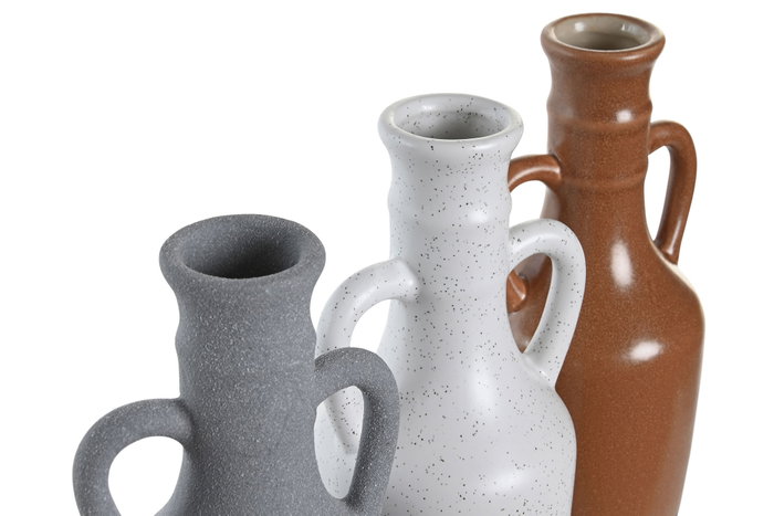 DKD Home Decor Set de 3 Jarrones de Porcelana Surtidos DKD Home Decor Set de 3 Jarrones de Porcelana Surtidos