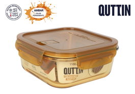 Ambare Fiambrera Cuadrada Hermética 18.5 x 18.5 cm 1.1 L (6 Unidades)