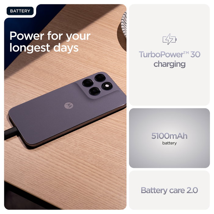 Motorola Moto G67 Smartphone 6.8" Extreme AMOLED 120Hz, 256 GB/4 GB RAM, MediaTek Dimensity 6300, Cámara 50 MP + 8 MP, 5G, Batería 5200 mAh, Android 16, Color Gris Arctic Seal