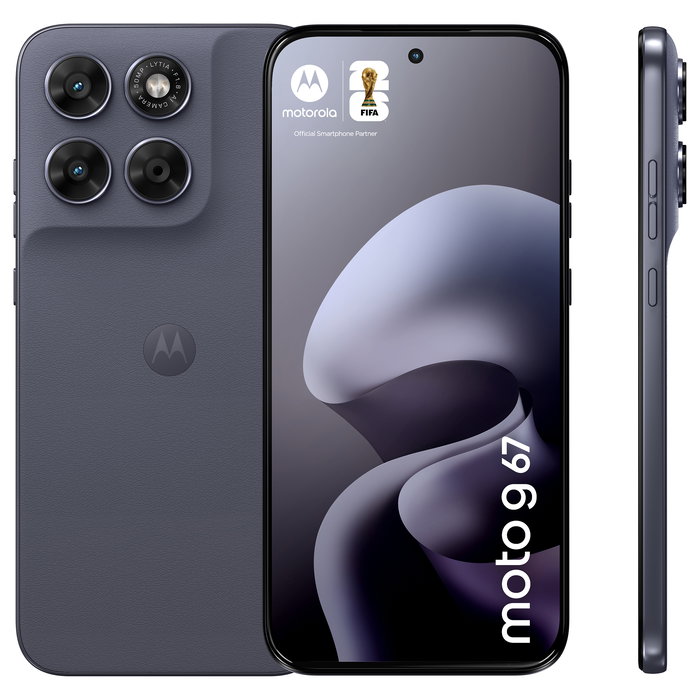 Motorola Moto G67 Smartphone 6.8" Extreme AMOLED 120Hz, 256 GB/4 GB RAM, MediaTek Dimensity 6300, Cámara 50 MP + 8 MP, 5G, Batería 5200 mAh, Android 16, Color Gris Arctic Seal