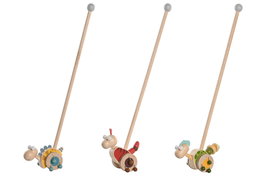 DKD Home Decor Juguete de Dinosaurios de Madera y ABS Surtido de 3