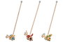 DKD Home Decor Juguete de Dinosaurios de Madera y ABS Surtido de 3