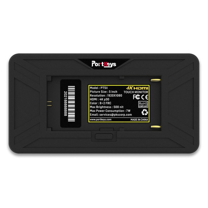 Portkeys PT5 II Monitor Táctil de 5 Pulgadas 4K HDMI