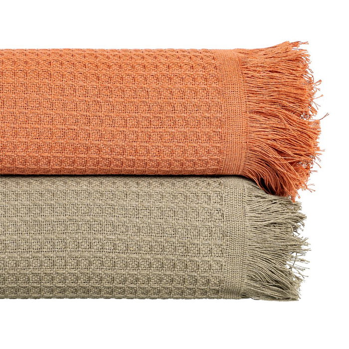 Colcha Panal Teja Algodón Textil/Hogar 250 X 260 cm Colcha Panal Teja Algodón Textil/Hogar 250 X 260 cm