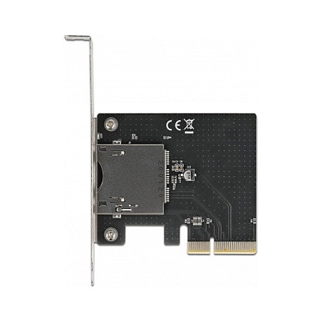 DeLOCK PCIe x4 Karte - Tarjeta de expansión con 1 ranura externa CFexpress, PCIe 3.0, Color Verde/Gris, compatible con Windows y Linux
