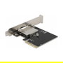 DeLOCK PCIe x4 Karte - Tarjeta de expansión con 1 ranura externa CFexpress, PCIe 3.0, Color Verde/Gris, compatible con Windows y Linux