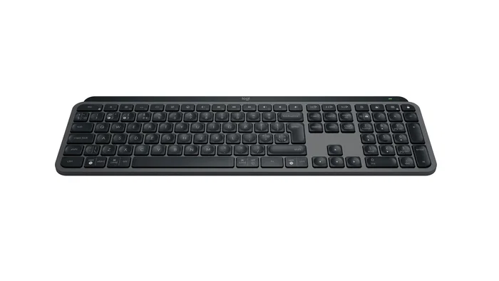 Logitech 920-011584 MX Keys S Teclado Inalámbrico Bluetooth + RF, QWERTY Inglés Reino Unido, Retroiluminado LED Blanco, Color Grafito, Completo (100%) con Teclado Numérico