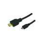 LogiLink Cable HDMI de 1 m, HDMI A a Micro D, Macho/Macho, Negro
