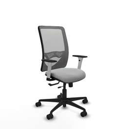 PIQUERAS Y CRESPO Silla de oficina Zulema Gris claro y Gris