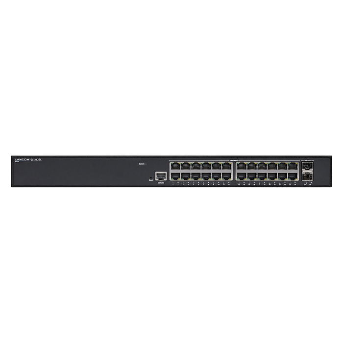 LANCOM GS-3126X Switch de Capa 3 Gestionado 24 Puertos Gigabit Ethernet (10/100/1000) 2 SFP+ 10G, Montaje Rack 1U, Negro, 88 Gbit/s, 4096 VLANs LANCOM GS-3126X Switch de Capa 3 Gestionado 24 Puertos Gigabit Ethernet (10/100/1000) 2 SFP+ 10G, Montaje Rack 1U, Negro, 88 Gbit/s, 4096 VLANs