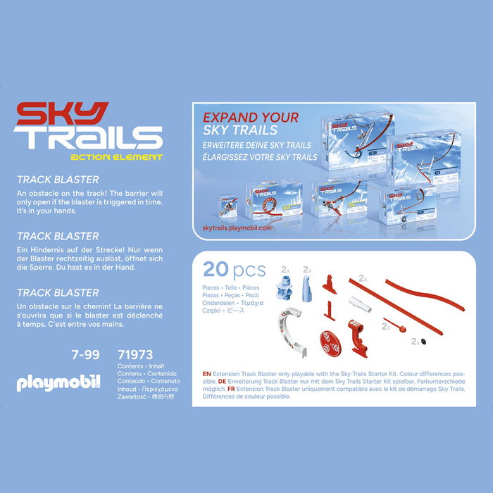 Playmobil 71973 Sky Trails Track Blaster Juguete para niños +7 años