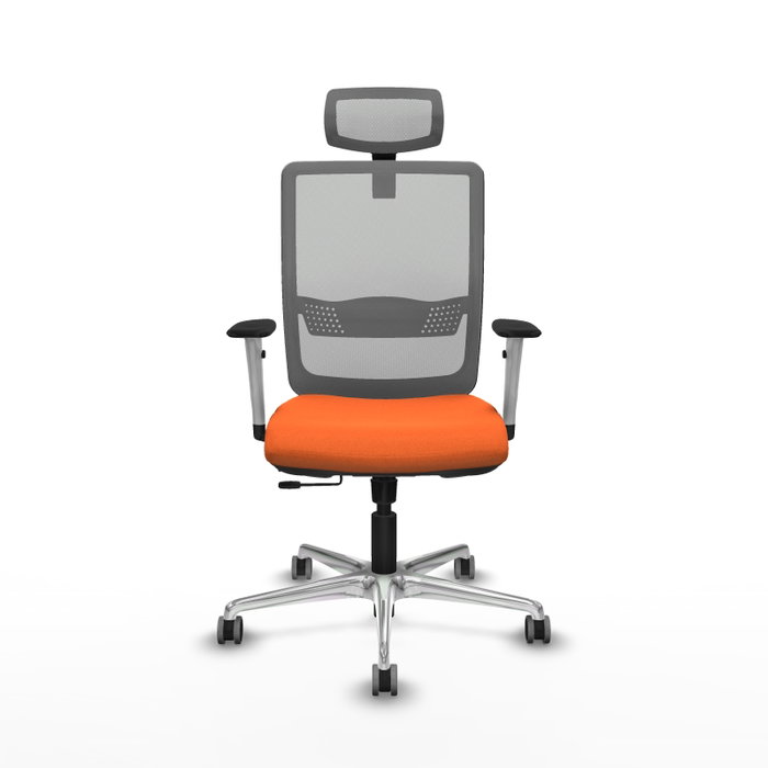 PIQUERAS Y CRESPO Silla de oficina Haches Naranja y Gris PIQUERAS Y CRESPO Silla de oficina Haches Naranja y Gris