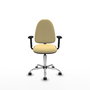 PIQUERAS Y CRESPO Silla de oficina Aýna en color Crema con Brazos 2D