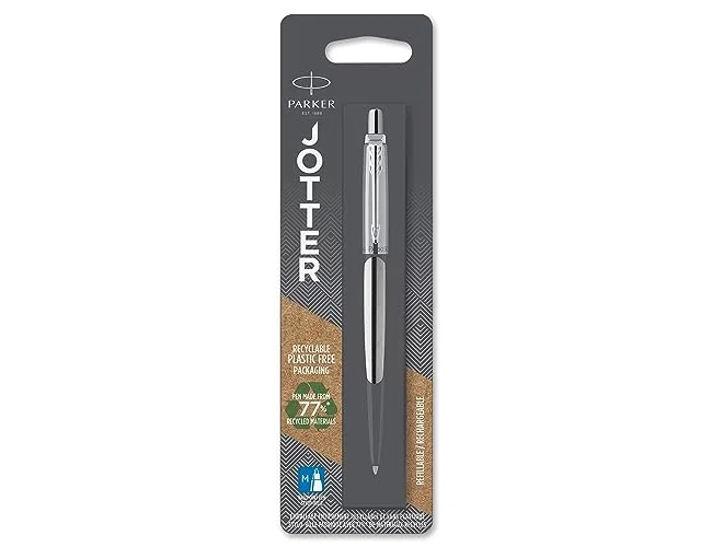 Parker Jotter Core Acero CT con Tinta Azul Parker Jotter Core Acero CT con Tinta Azul