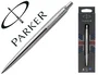 Parker Boligrafo Jotter Core Acero Inoxidable Pulido con Adornos Dorados y Clip Flecha en Blister